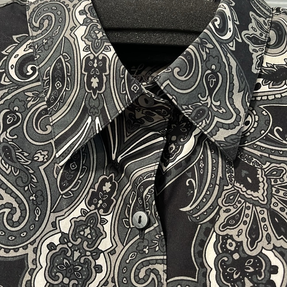 Black Button Down - Picture 3 of 4